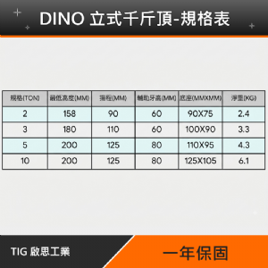 TIG啟思工業 低型千斤頂 千斤頂/標準型千斤頂 2ton- 20ton